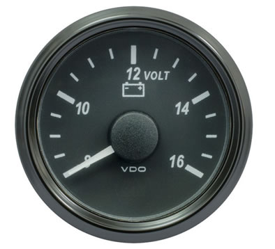 VDO SingleViu Voltmeter Gauge 8-16V